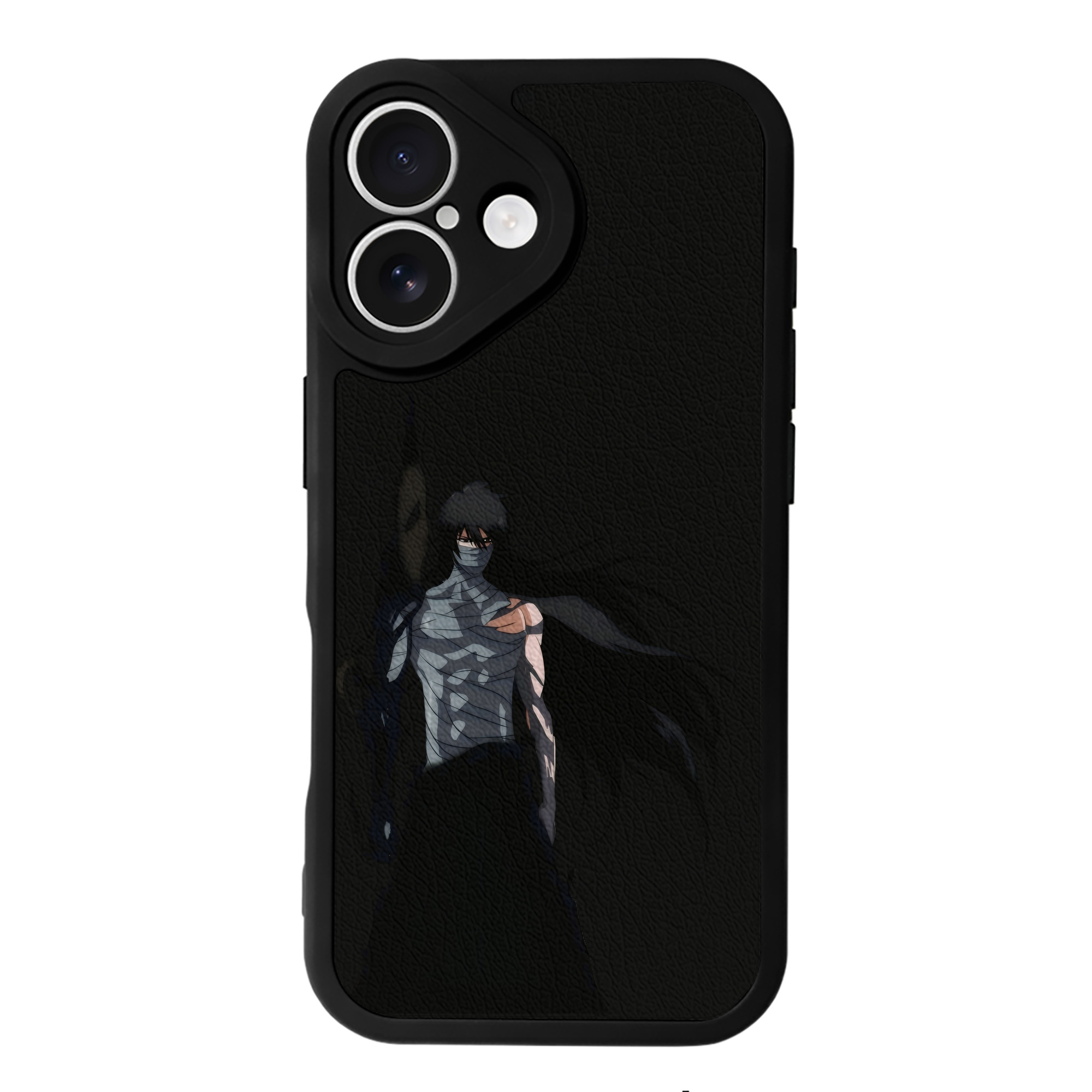 ブリーチ 黒崎一護（くろさき いちご）BLEACH Kurosaki Ichigo 【iPhone 16シリーズ対応】シリコンスマホケース（レザー調） 材質：シリコン